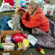 homeless woman