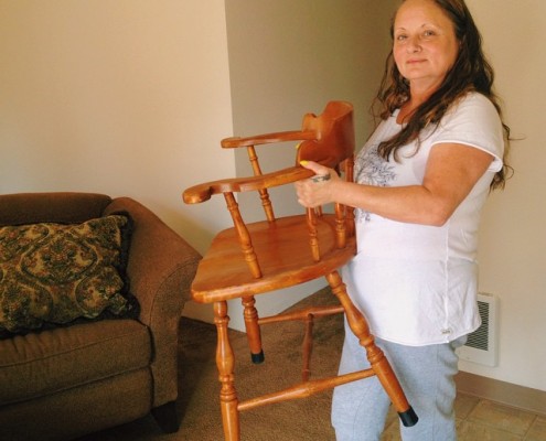 woman moving into housing
